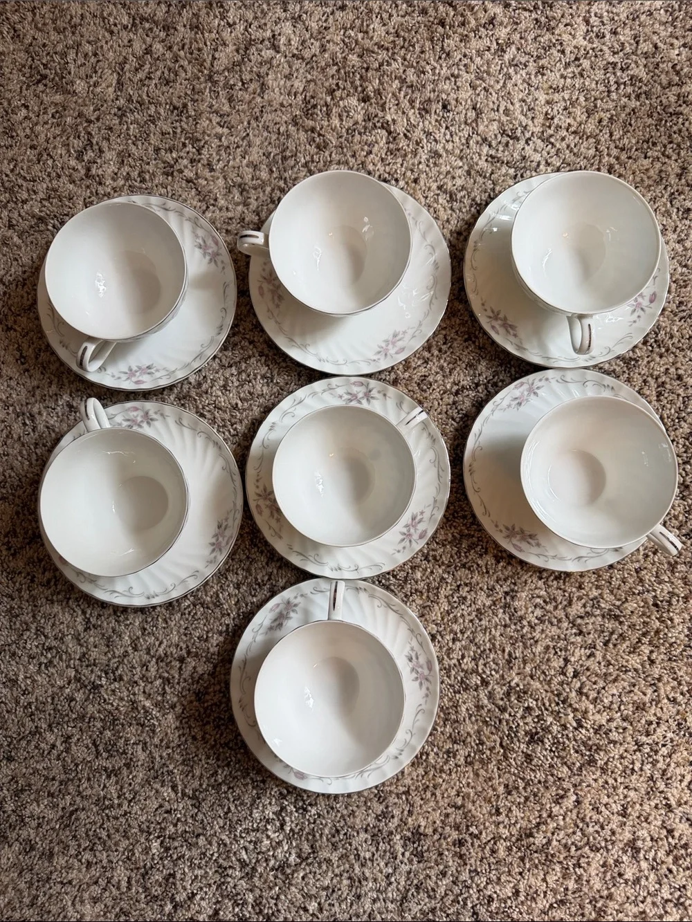 Vintage Gold Standard GST1 Footed Teacup and Saucer Set